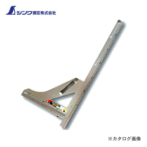 【貨物輸送別途】【直送品】シンワ測定 丸ノコガイドお定まり エル一角1m 併用目盛 横目盛付 78570 切断工具-電動工具本体