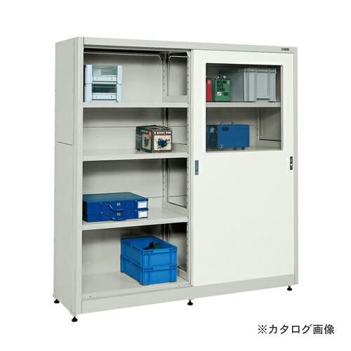 【貨物輸送別途】【直送品】サカエ SAKAE 押し込み蔵入りシステム・ボールスライドレール仕様模様 B-18EAGY キャビネット・シェルフ-インテリア・寝具・収納-オフィス収納