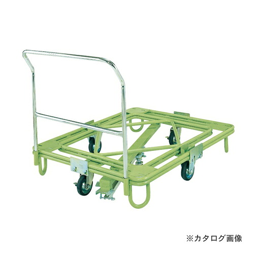 【送料別途】【直送品】サカエ SAKAE 自在移動回転台車 中重量型 取手・センターベース付 RC-1FG