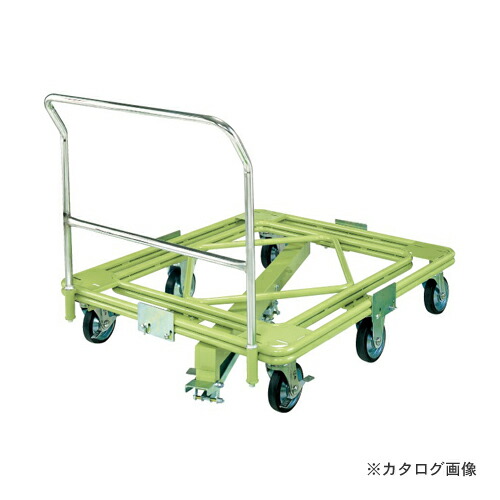 【送料別途】【直送品】サカエ SAKAE 自在移動回転台車 超重量型 取手・センターベース付 RH-3FG