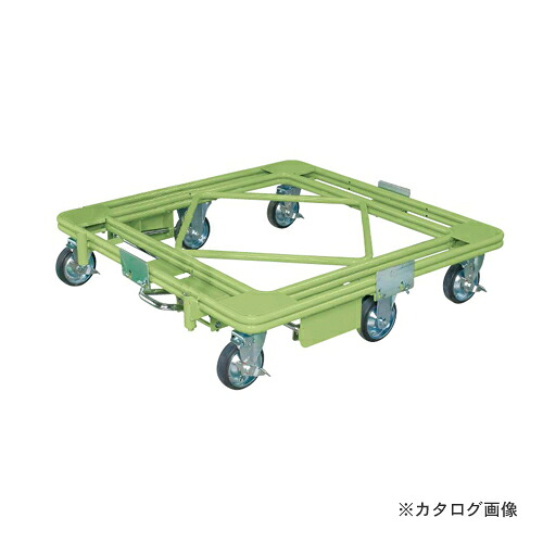【送料別途】【直送品】サカエ SAKAE 自在移動回転台車 フットブレーキ付 RH-2FBG