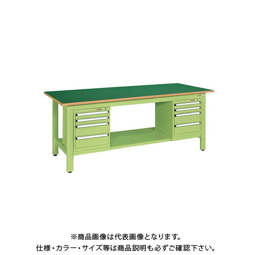 【貨物輸送別途】【直送品】サカエ 軽さ御役目台KK手合い スモール収納家具付 KK-69FSL42 DIY・工具-作業台