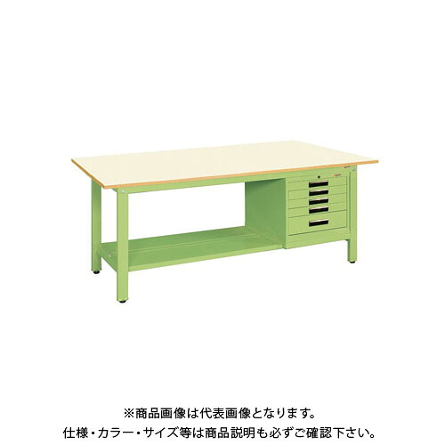 【貨物輸送別途】【直送品】サカエ 軽さ御役目台KK印字機 SVE収納家具付 KK-59PSVE5IG