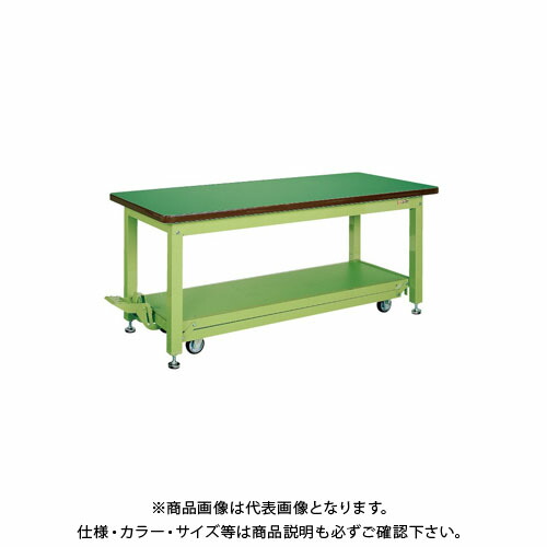 【送料別途】【直送品】サカエ 重量作業台KWCタイプ・ペダル昇降移動式 KWCF-189