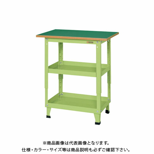 サカエ スーパーワゴン固定タイプ(高さ調整)天板付 TEMN-350T
