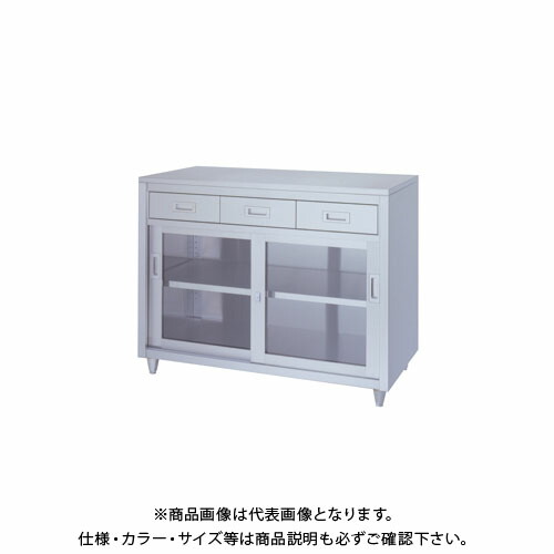 【送料別途】【直送品】シンコー ステンレス保管庫(一段式/引出付) 1200×450×950 LADG-12045【受注生産】|工具屋「まいど!」
