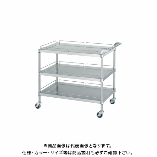 【貨物輸送別途】【直送品】シンコー ステンレス鋼手押し車 900×450×800 MN30-9045-U75【受注生み出すこと】