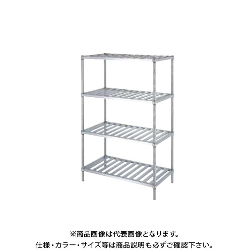 【貨物輸送別途】【直送品】シンコー ステンレス鋼仕合わせ (スノコ棚4段) 1788×338×1800 RSN4-18035【受注生み出すこと】