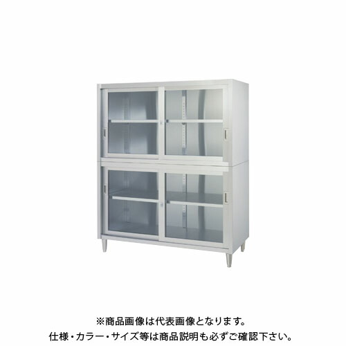 【送料別途】【直送品】シンコー ステンレス保管庫(二段式) 1200×450×1750 VAGG-12045【受注生産】