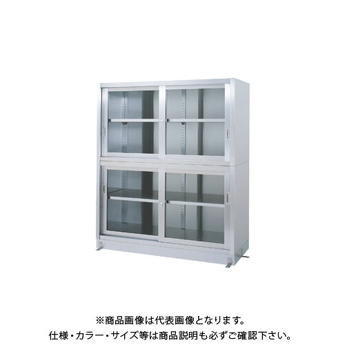 【送料別途】【直送品】シンコー ステンレス保管庫(二段式) 1200×600×1750 VGG-12060【受注生産】