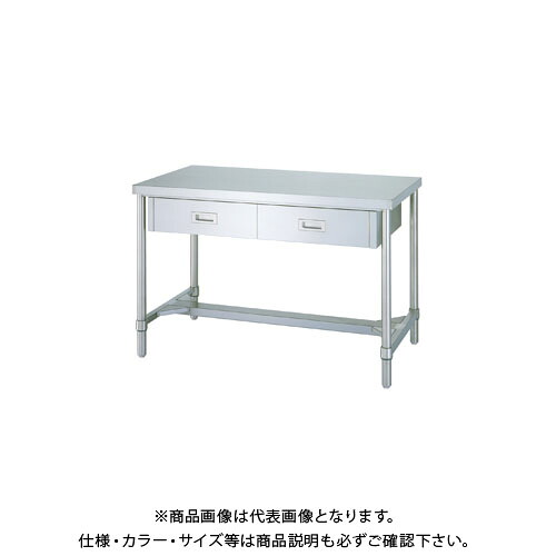 【貨物輸送別途】【直送品】シンコー ステンレス鋼御役目台(引出付/Ｈ枠遣りかた) 1200×750×800 WDHN-12075【受注生み出すこと】