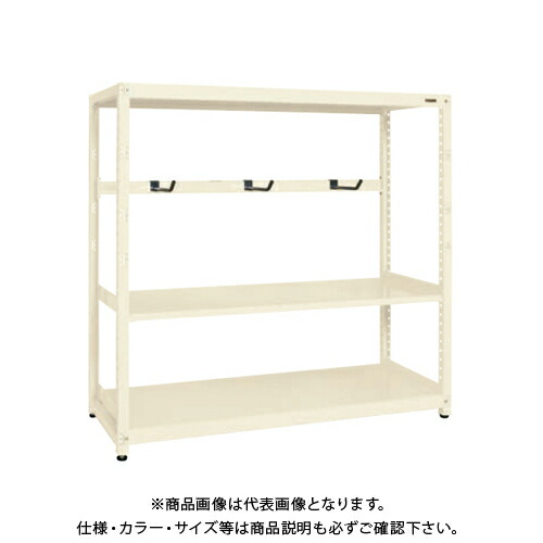 69555円 【代引可】 サカエ SAKAE RKラック仕切りアーム付 単体 W1800×D750×H1500 アイボリー RKN-8753AI