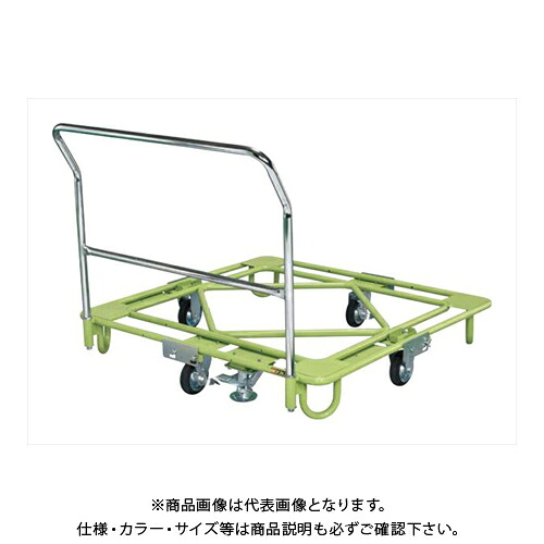 【送料別途】【直送品】サカエ SAKAE 自在移動回転台車(フロアストッパー・取手付) W1100×D1100×H910 グリーン RB-4RTG|工具屋「まいど!」