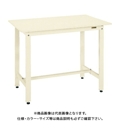 【送料別途】【直送品】サカエ SAKAE 軽量立作業台KDタイプ(スチール天板) W1500×D600×H900 アイボリー KD-58SNI