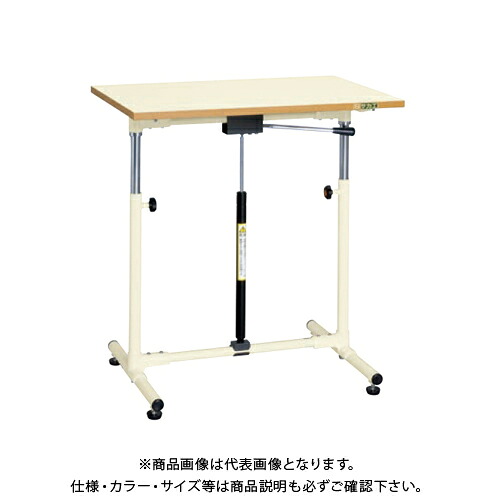 【送料別途】【直送品】サカエ SAKAE 軽量セルワーク作業台(シングル脚/塗装タイプ/ガスバネ式) 固定タイプ W600×D450×H600～895 CLG-6045PIA 33,691円