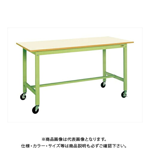【送料別途】【直送品】サカエ SAKAE 軽量作業台(KHタイプ/ポリエステル天板) W1800×D900×H900 (グリーン×アイボリー) KH-70IGB|工具屋「まいど!」