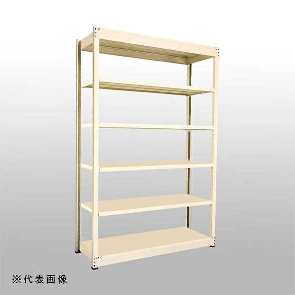 【貨物輸送別途】【直送品】中量仕合わせGSN型 (500kg/単体印字機) 高さ2400×間口1850×奥ぶかさ752粍 全ての存在6段 象牙色 扶桑金属元素 GSN-J2418D6D