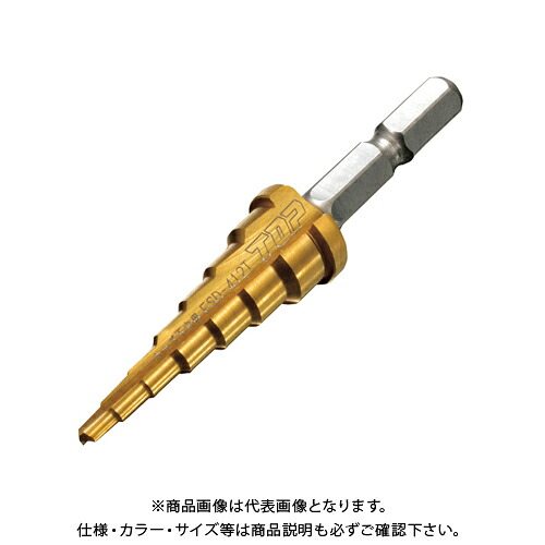 TOP トップ工業 電動ドリル用(インパクト対応)タップ下穴ステップドリル ESD-412T｜工具屋「まいど！」
