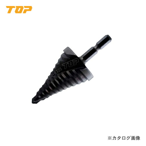 トップ工業 TOP 電動ドリル用六角シャンクスパイラルステップドリル(充電ドリル12Ｖ以上) ESD-616S｜工具屋「まいど！」
