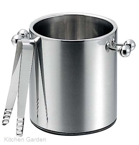 楽天市場 アイスペール ゴム無 トング付 Mr 130二重構造 18 8 ステンレス製 キッチンガーデン