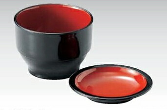 葉ぞれ汁鉢 (小) 黒内朱　～和のおもてなし～ 鉢 器 食器 業務用 和食器 和食 懐石 和風 料理 食膳 ]。