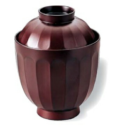 楽天市場】【クーポン配布中】千筋 小吸物椀 蓋付き 7.5cm 溜（内黒