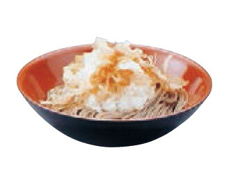 6寸 そば鉢 黒千筋 内朱　～和のおもてなし～ 鉢 器 食器 ソバ 業務用 和食器 和食 懐石 和風 料理 食膳 ]。