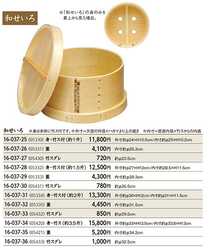 和せいろ (蓋のみ）～和のおもてなし～ 蒸篭 せいろ セイロ 蒸し器 和食器 和食 和風 一皿分の料理 ]。