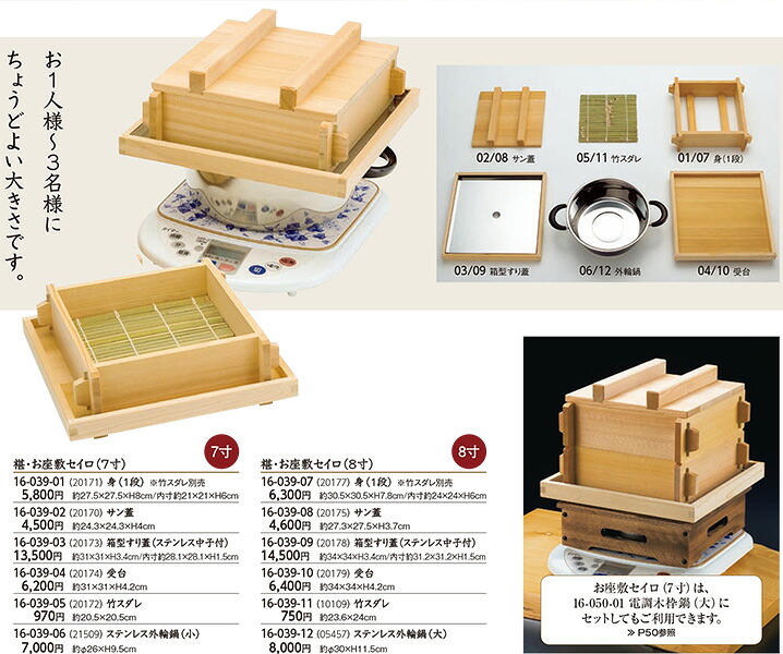 箱型 すり蓋 (ステンレス鋼 真ん中付) ～和のおもてなし～ 御勤め用 和食 一皿分の料理 和食器 懐石 和風 ]。