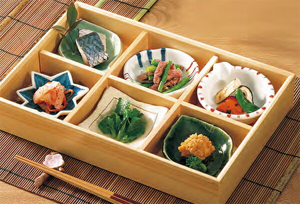 檜・ミニ檜彩 (ひさい) 弁当 ～和のおもてなし～ 桧 弁当 檜 ひのき 桧 ヒノキ 御役目用 一皿分の料理 和食 和食器 懐石 ちゃぶ台 和風 ]。 食器・カトラリー・グラス-食器-その他