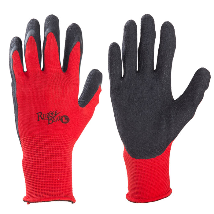 楽天市場】ユニワールド 3630-10P ラバービート 赤 10双組 【1袋