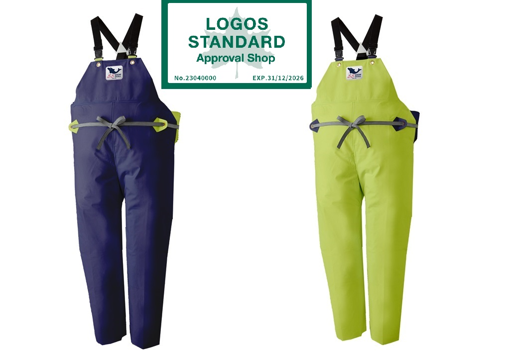 クラフテルレインウェア　水産カッパ　漁師カッパ　オーシャンサロペット 楽天市場】レインサロペット SS マリンエクセル オーバーオール 漁師