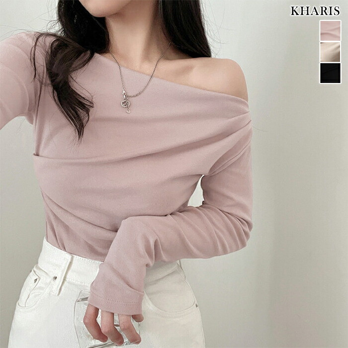 【楽天市場】MAX1,500円OFFクーポン配布中!オフショル ワンショルダー オフショルダー ワンショル カットソー トップス レディース