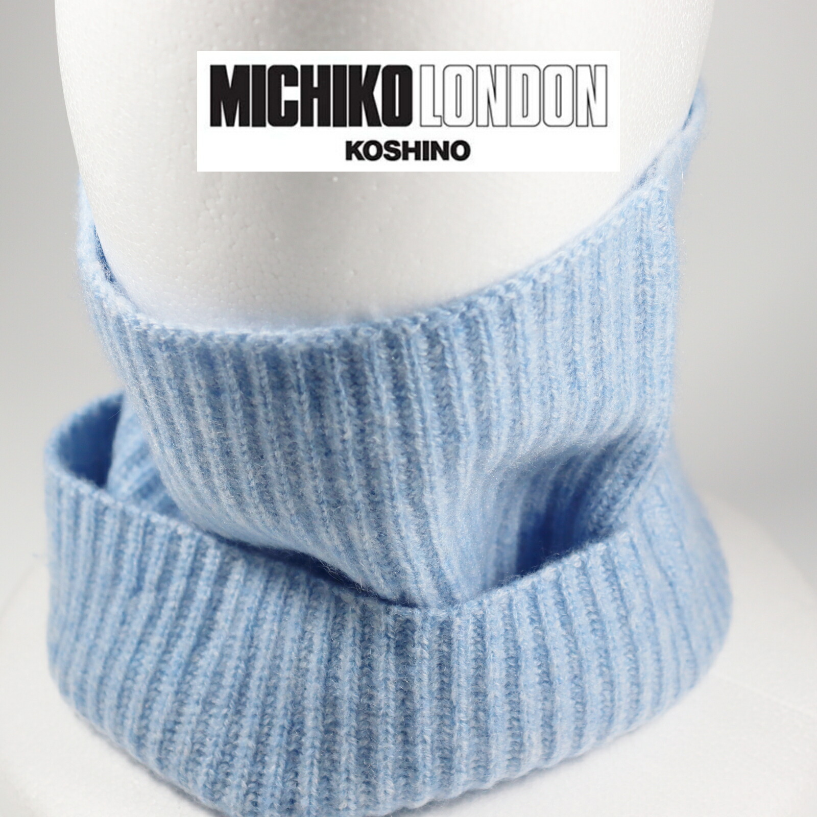 KIJIMA TAKAYUKI カシミヤ ニット ネックウォーマー ネイビー KIJIMA TAKAYUKI キジマタカユキ カシミヤニット ネックウォーマー KN