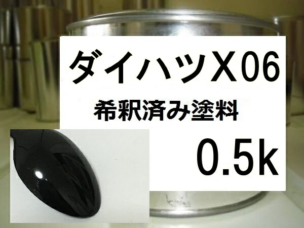 楽天市場】ダイハツX05 塗料 ブラックマイカ ネイキッド 希釈済 : KH企画