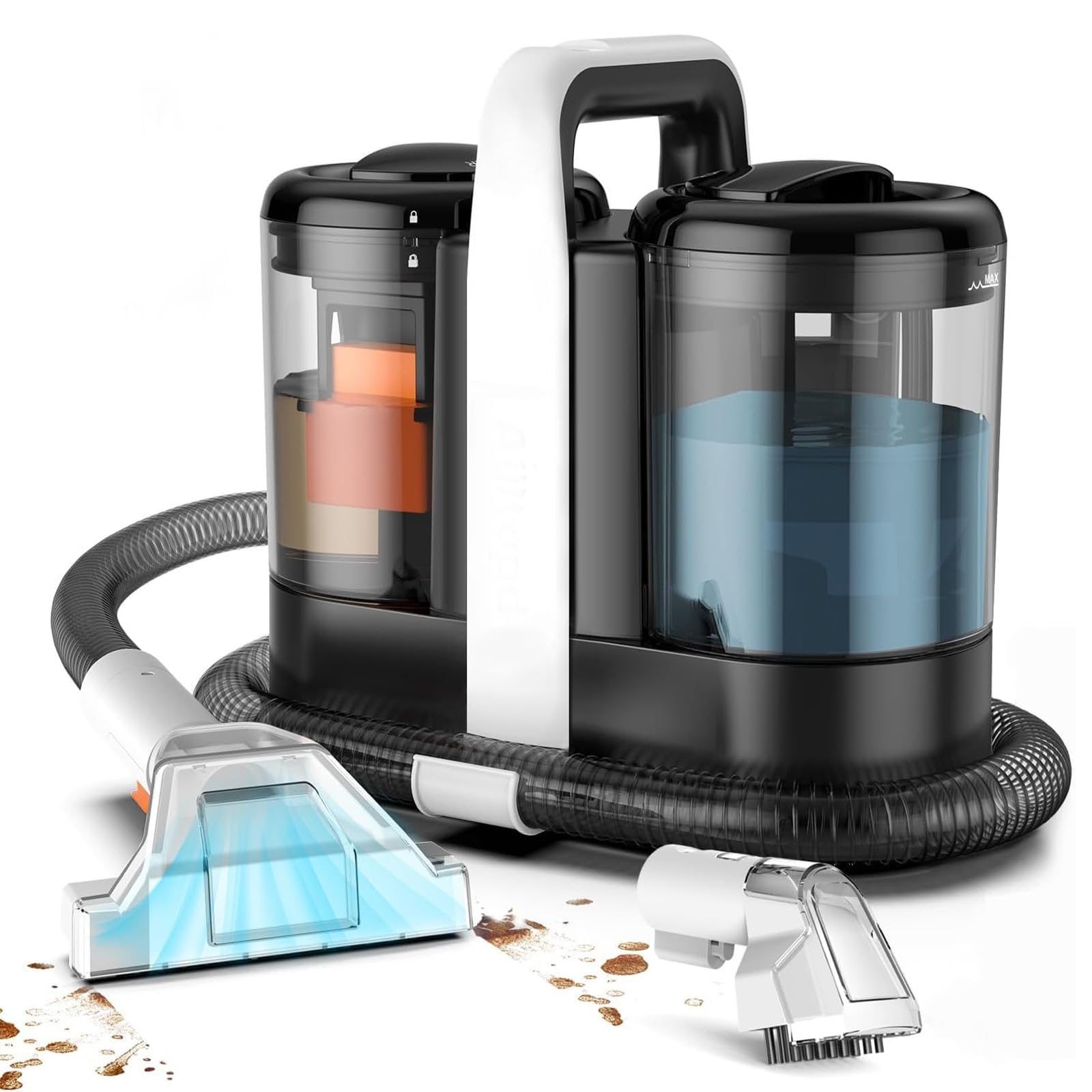 カーペットクリーナー スチームクリーナー100℃蒸気噴射 2in1 掃除機 Yadea ShineMax 2in1 カーペットクリーナー 水拭き掃除機