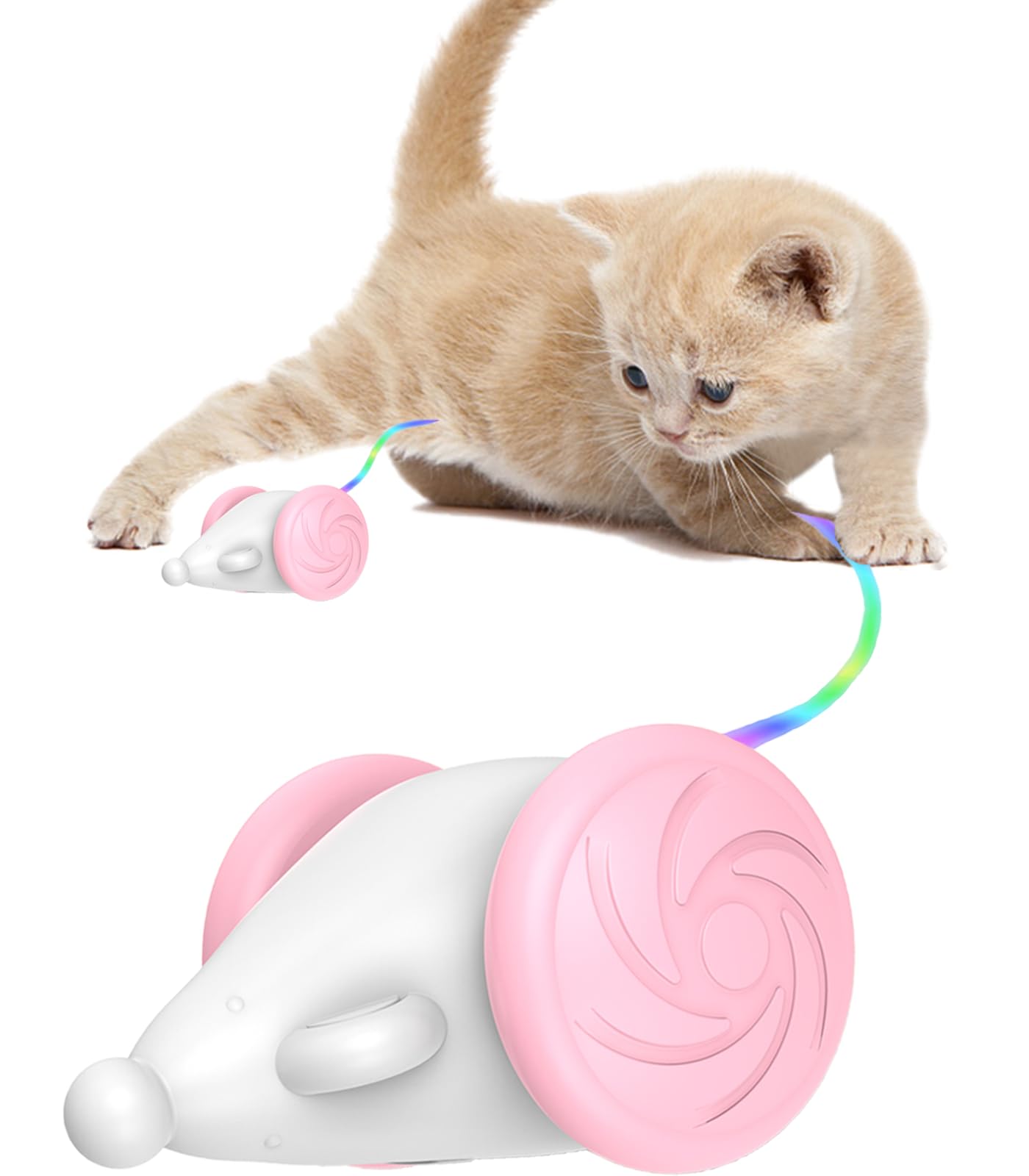 猫おもちゃ　自動　電動　トレッドミル リモコン付き 速度調整可能 羽根付き 楽天市場】PAKEIS 猫用おもちゃ インタラクティブ猫用おもちゃ