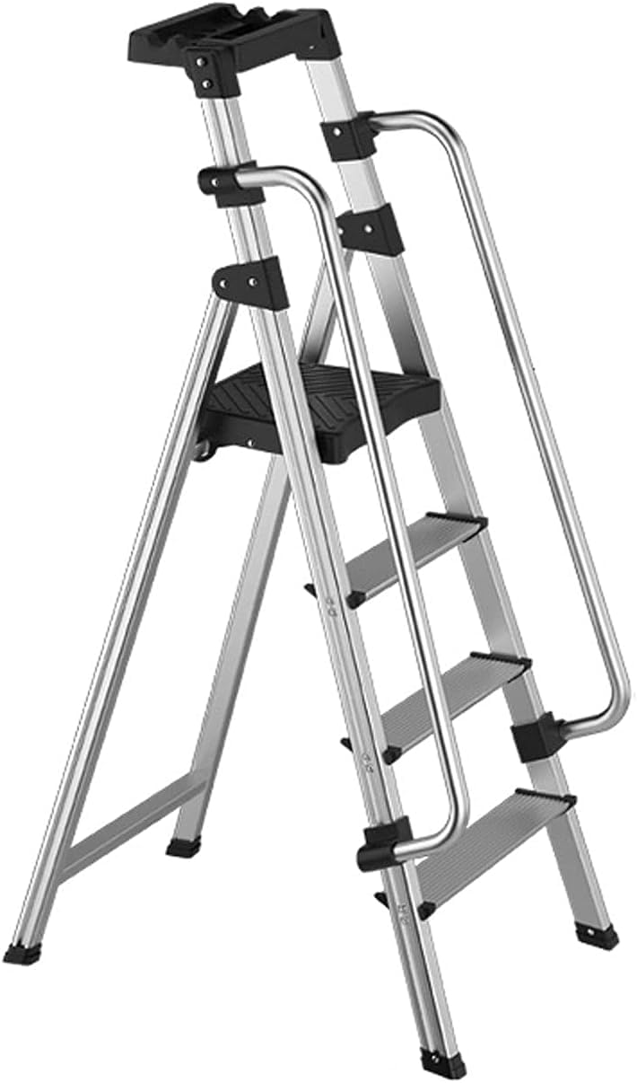 楽天市場】脚立 4-9段 踏み台 安全手すり付きステップアルミ折りたたみ