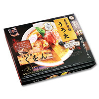 福島ラーメン うろた・くをん 食べ比べ/鰹だし醤油ラーメン・濃厚貝だし塩ラーメン　18個　1ケース｜秋田物産KHSHOP