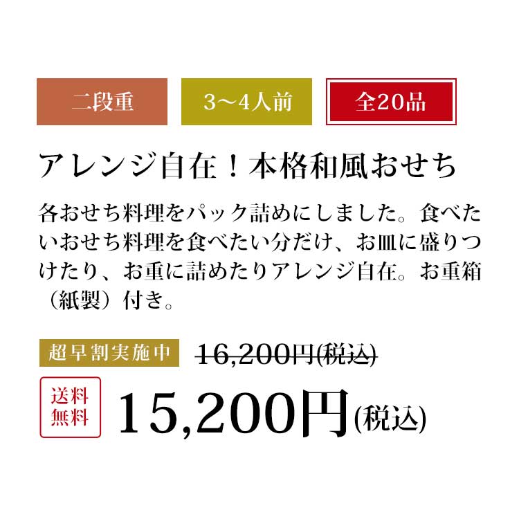 おせち料理 紀文 個別パックおせち品 檜扇 3人前 おせち料理23 パック お節 冷蔵おせち 個別 送料無料 23 予約 4人前 御節 冷蔵 早割 おせち