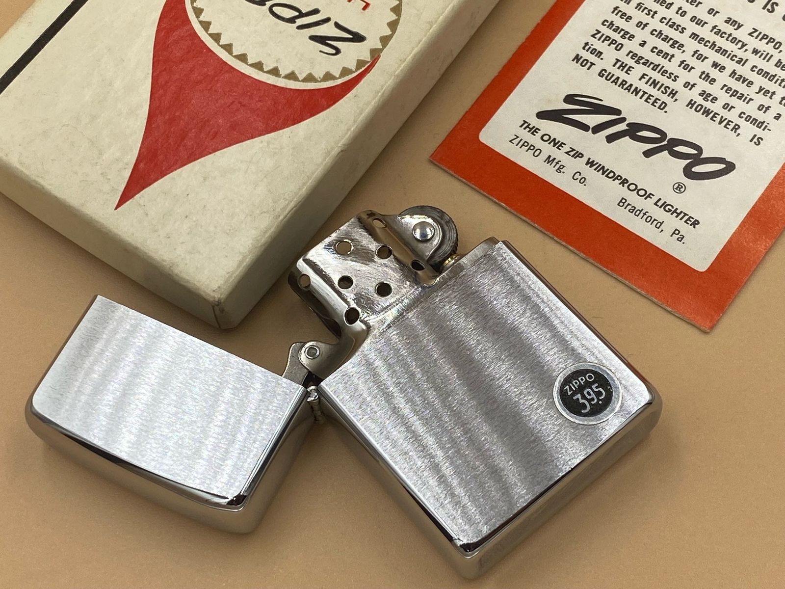 Vintage 1959 Zippo Lighter Fly Fishing Fisherman 2517191 Original Insert