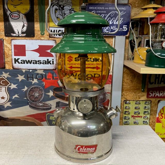 電話を掛けるマン Coleman 1960年1月 202 専門的 Ｂ目じるし ブルーラインアンバーグローブ 持続済み【外国で直輸入USED品】