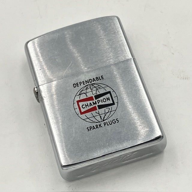ZIPPO ビンテージ ジッポー 1965年 CHAMPION SPARK PLUGS 地球儀ロゴ チャンピオンスパークプラグ PAT.2517191 中古 動作確認済み 23,360円
