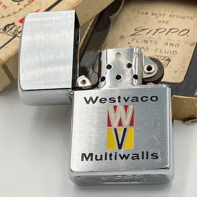 ZIPPO ビンテージ ジッポー 1963年 Westvaco Multiwalls 箱入り 未着火品 PAT.2517191 中古 動作確認済み 14,586円