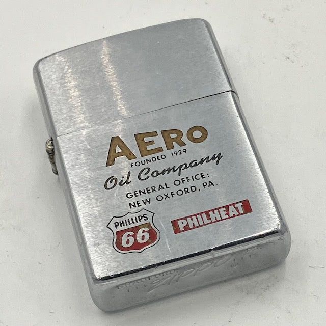 ZIPPO ビンテージ ジッポー 1968年 AERO Oil Company PHILLIPS 66 中古 動作確認済み