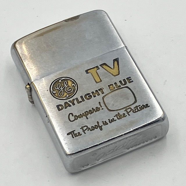 ZIPPO ビンテージ 1961年 GE General Electric TV 企業もの PAT.2517191 ジッポー 中古 火花確認