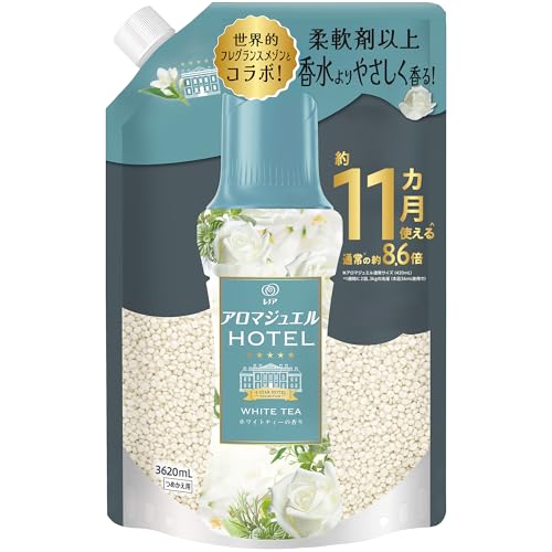 レノア アロマジュエル HOTEL 香り付けビーズ ホワイトティーの香り 詰め替え 1810mLｘ2袋