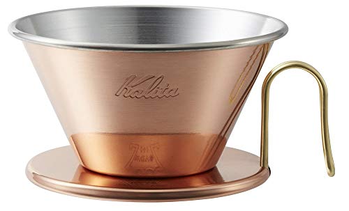 カリタ Kalita 熱伝導率が高い 銅製 コーヒー ドリッパー ウェーブシリーズ 燕職人手作り 2~4人用 WDC-185 日本製 ドリップ