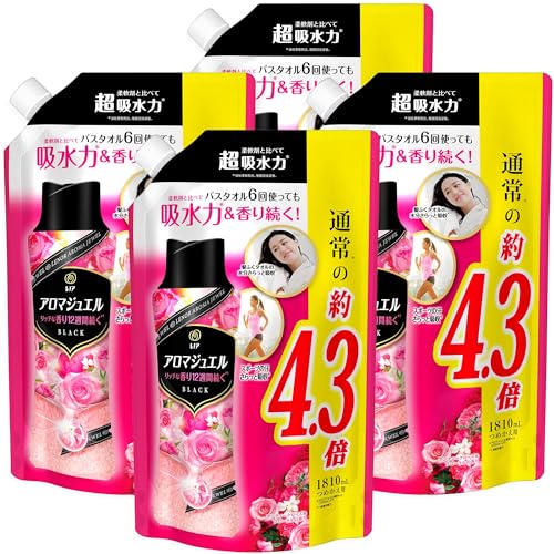 レノア ハピネス アロマジュエル 香り付け専用ビーズ アンティークローズ＆フローラル 詰め替え 1810mL×4袋 [大容量] [ケース品] 8,519円