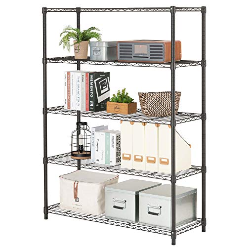 楽天市場】ドウシシャルミナスノワールラック5段幅110奥行40スチール